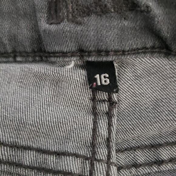 KUT From The Kloth Jeans Sz 16 Womens Connie Ankle Skinny Gray Stretch Soft‎ - Picture 5 of 11